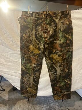 Men's Camouflage Cargo Pants - Realtree-Style Green/Brown Camo NWT